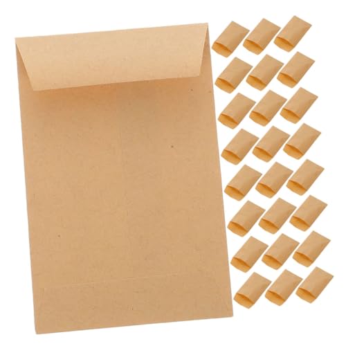 NAMOARLY 120個 小型クラフト紙種子封筒 耐久性のある無地収納封筒 シードコレクション整理用 多目的類収納