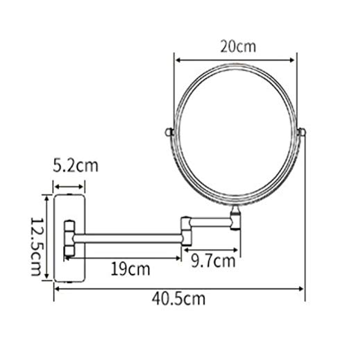 Miroir de salle de bain extensible gain de place pour maquillage
