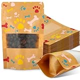 Dunzoom 200 Pcs Paw Dog Treat Bags by Puppy's 3.5