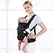 Baby Carrier Wrap,Baby Carriers Newborn to Toddler,Cozy Baby Holder Carrier Lightweight,Adjustable Baby Sling Support for Infant 7-45lbs Girl and Boy,Front Back All Positions,Shower Gift-Black