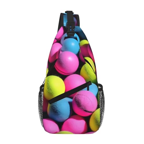 Mochila de pecho deportiva rosa para festivales y turismo