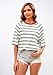 Actcat 2025 Spring Striped Tops for Women Color Block T-Shirts Y2K Basic Tee Fashion Crewneck Blouse(Gray,X-Large)