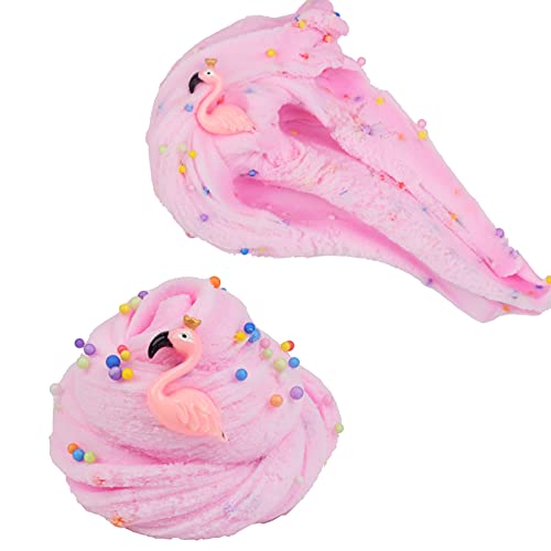 Image of Tonlead 3 Pack Cloud Slime Kit, Cloud Slime Pack Super Soft Putty Non-Sticky Sludge Toys for Kids, Birthday for Girls and Boys (Pink & Orange & Navy Blue Cloud Slime)