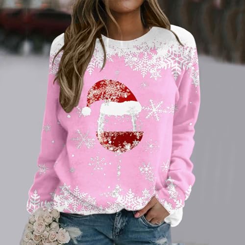 Sweat-shirt pour femmes imprimé pull ajusté manches longues taille s - 2