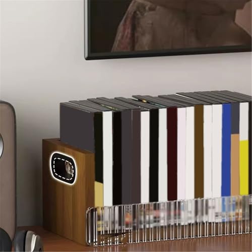 Estante retro for discos de CD madera para solucionar el desorden de álbumes 4