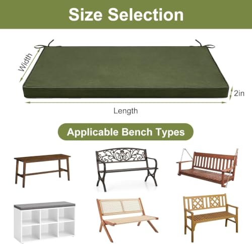 Coussin de banc 150x45 assise extérieure balcon terrasse - 3