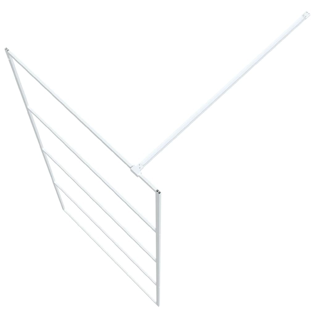 Mampara de ducha Walk In ESG, cristal de seguridad, color blanco