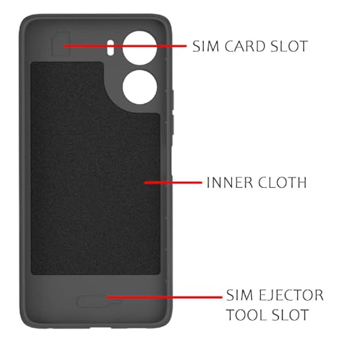 Image of Shockproof Case for Vivo Y16 4G / Y56 5G / T2x 5G | Full Camera Protection | TPU Flexible Back Cover for Vivo Y16 4G / Y56 5G / T2x 5G (Graphite Grey)
