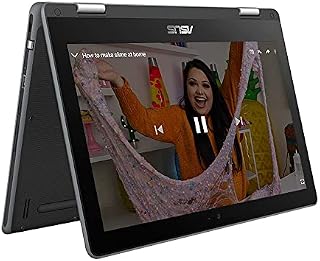 ASUS Vivobook Flip DR110FA 11.6" Touchscreen Laptop (Intel Celeron N4500, 4GB RAM, 64GB eMMC, Windows 10 Pro) Includes 3 Year ASUS warranty