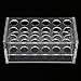 Acouto Clear Acrylic Test Tube Rack Acrylic Test Tube Rack 17mm 18 Holes Transparent Centrifuge 10ml 15ml Holder Industrial & Scientific &