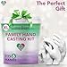 Luna Bean XL Family Hand Casting Kit – Extra-Large Hand Molding Kit for Families, Casts Up to 6 Hands – Plaster Craft Gift for Family, Parents, Grandparents and Keepsake Memorial