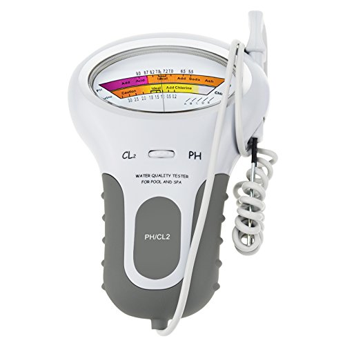 Portable 2 In 1 Water Quality Ph And Chlorine Level Cl2 Tester Meter For Swimming Pool Spa Drinking Water Quality Analysis Monitor Ph Cl2 Chlorine Tester #TOP7