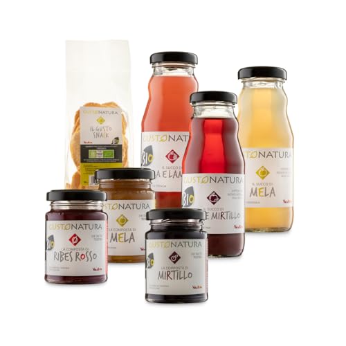 Coffret dégustation BIO 7 pièces – jus de fruits, confitures