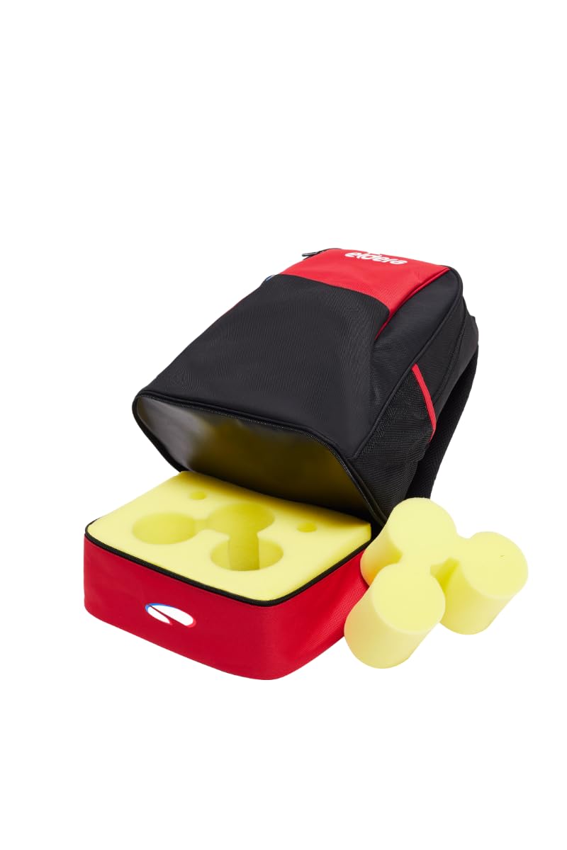 Eldera - Mochila de 3 bolas, rojo, 44 x 30 x 22 cm