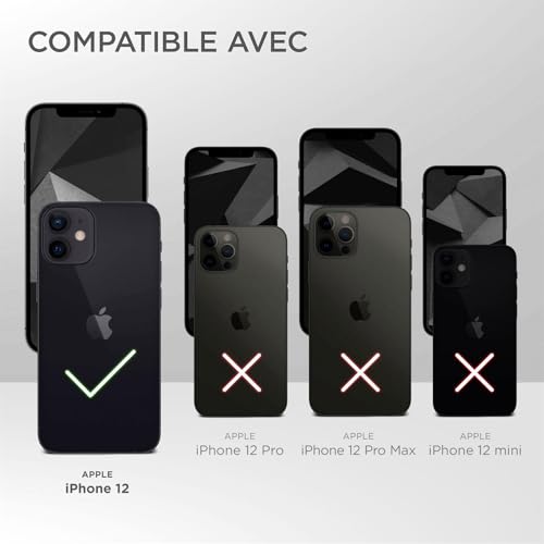 Coque silicone iPhone 12 Oneflow menthe mat antichoc à double couche