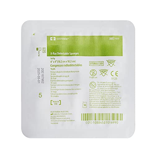 SurgiMac Gauze Sponge, 16 capas, 4 x 4 pulgadas, cuadrado, estéril miniatura 2