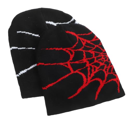 Gorros de invierno unisex BESTYASH con diseño de telaraña para el frío exterior