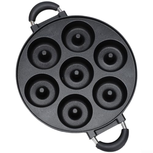 Poêle à gaz Takoyaki en alliage d'aluminium avec 7 trous conçue pour préparer des takoyaki, des omelettes et des plats similaires (G)