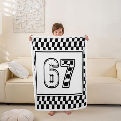 jejeloiu 6 7 Fleece Throw Blanket Six Seven 6 7