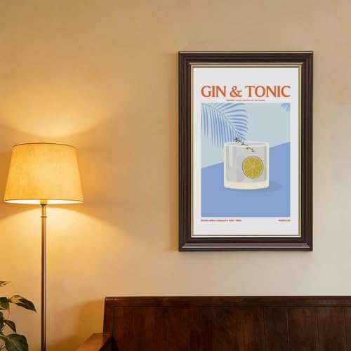 Toile Gin And Tonic pour habiller un mur vide de bar ou de bureau - 4