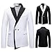 Mens Blazer Casual Two Buttons Dress Business Lightweight Formal Sport Outfits Coat Fashion Office Suit Jackets White