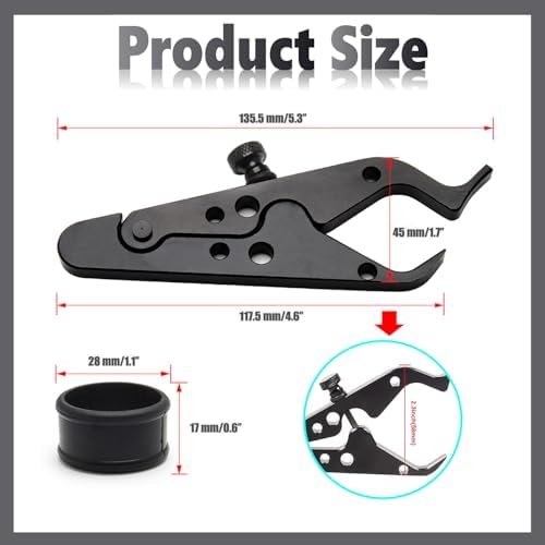Motorcycle Throttle Lock, Motorcycle Throttle Lock Cruise Control Assist, Universal Throttle Clamp with Silicone Ring for Handlebars, Reduces Wrist Fatigue on Long Rides