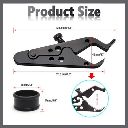 Motorcycle Throttle Lock, Motorcycle Throttle Lock Cruise Control Assist, Universal Throttle Clamp with Silicone Ring for Handlebars, Reduces Wrist Fatigue on Long Rides