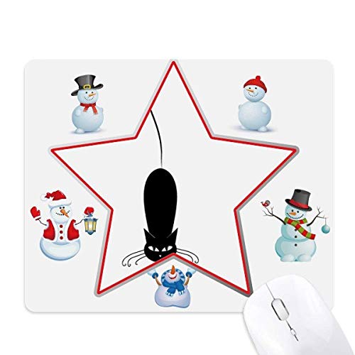 Tapis de souris artistique chat noir pour embellir votre bureau cet hiver