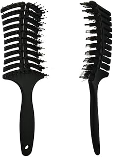 Professional Massage Hairbrush Vent Curved Detangling Hair Brush for Faster Blow Drying