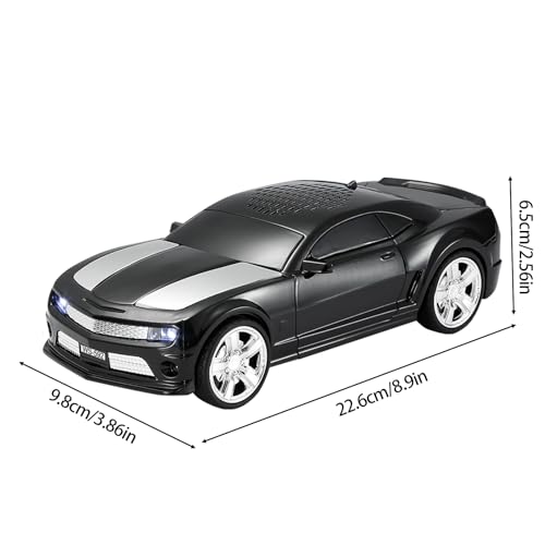 WSTER WS-592 Muscle Car Bluetooth Speaker with LED Lights (Black) by WSTER - Used condition - Image 9