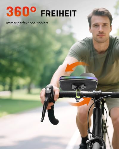 HENMI Handyhalterung Fahrrad Tasche für 4.7-7 Zoll Smartphone – Ansicht 6