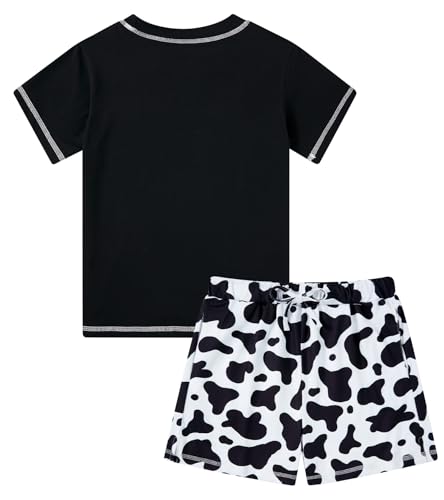 Vieille Girls Pajama Sets Short Sleeve Two Pieces Pjs Set Cute Sleepwear Loungewear for Kids 7-14 Years2