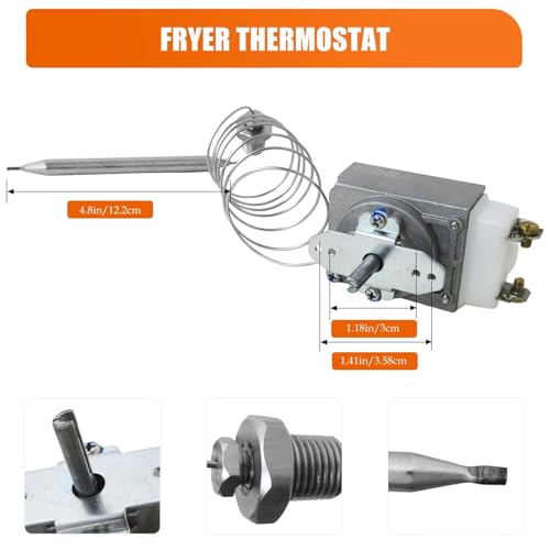 Termostato RX-1-36 60125401 para Freidora American Range A50400, Imperial 1175-RS, 200-400F miniatura 4