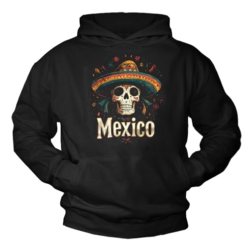 Sweat à capuche crâne sucré mexicain pour un style streetwear unique