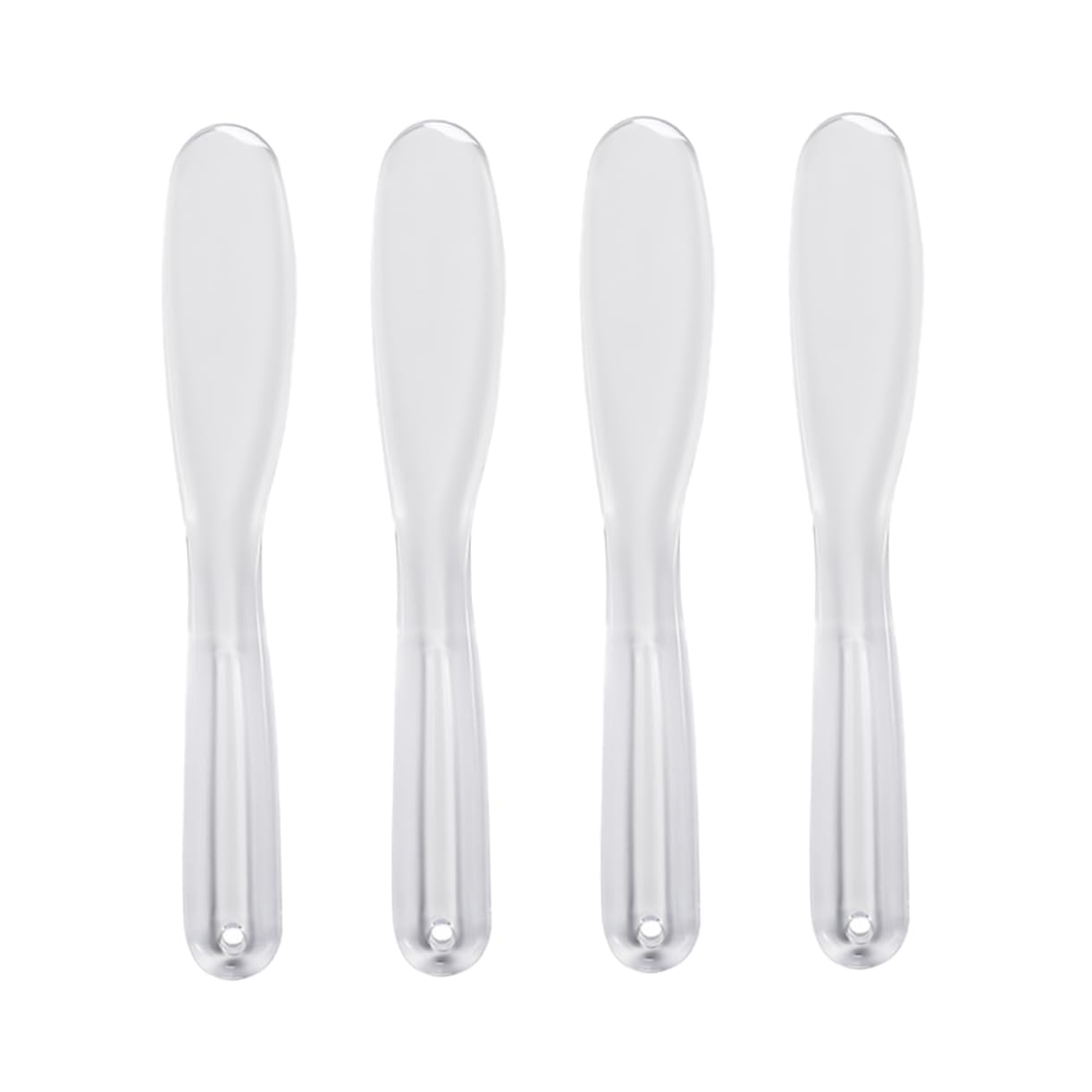 FRCOLOR 4pcs Plastic Mask Rod Scraper for Face Skin Treatment Peel off Mask Applicator