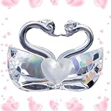 Parfait pour les amoureux des animaux : idéal pour les collectionneurs et les amateurs d'animaux, cette décoration en cristal de verre capture la faune dans une forme délicate et artistique qui convient à divers environnements, y compris les salons, les bureaux et les vitrines.