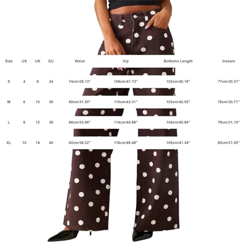 Pantalones vaqueros de lunares cómodos para tus paseos diarios 4