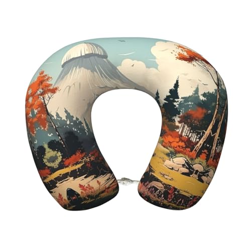 Almohada en forma de U Espuma viscoelástica Tamaño único miniatura 1