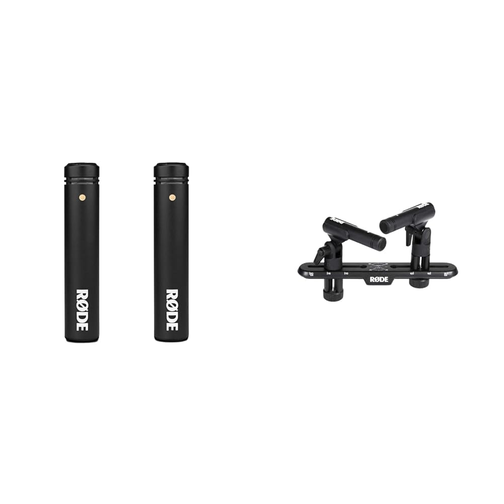 RØDE M5 + STEREO BAR セット Rode M5 Matched Pair Bundle with Stereo Bar, Stand, and