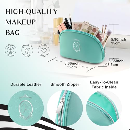 color nymph all in one makeup kit makeup gift set for beginners teenager girls with eyeshadow palette blush lipstick lip pencil eye pencil brush mascara portable bag