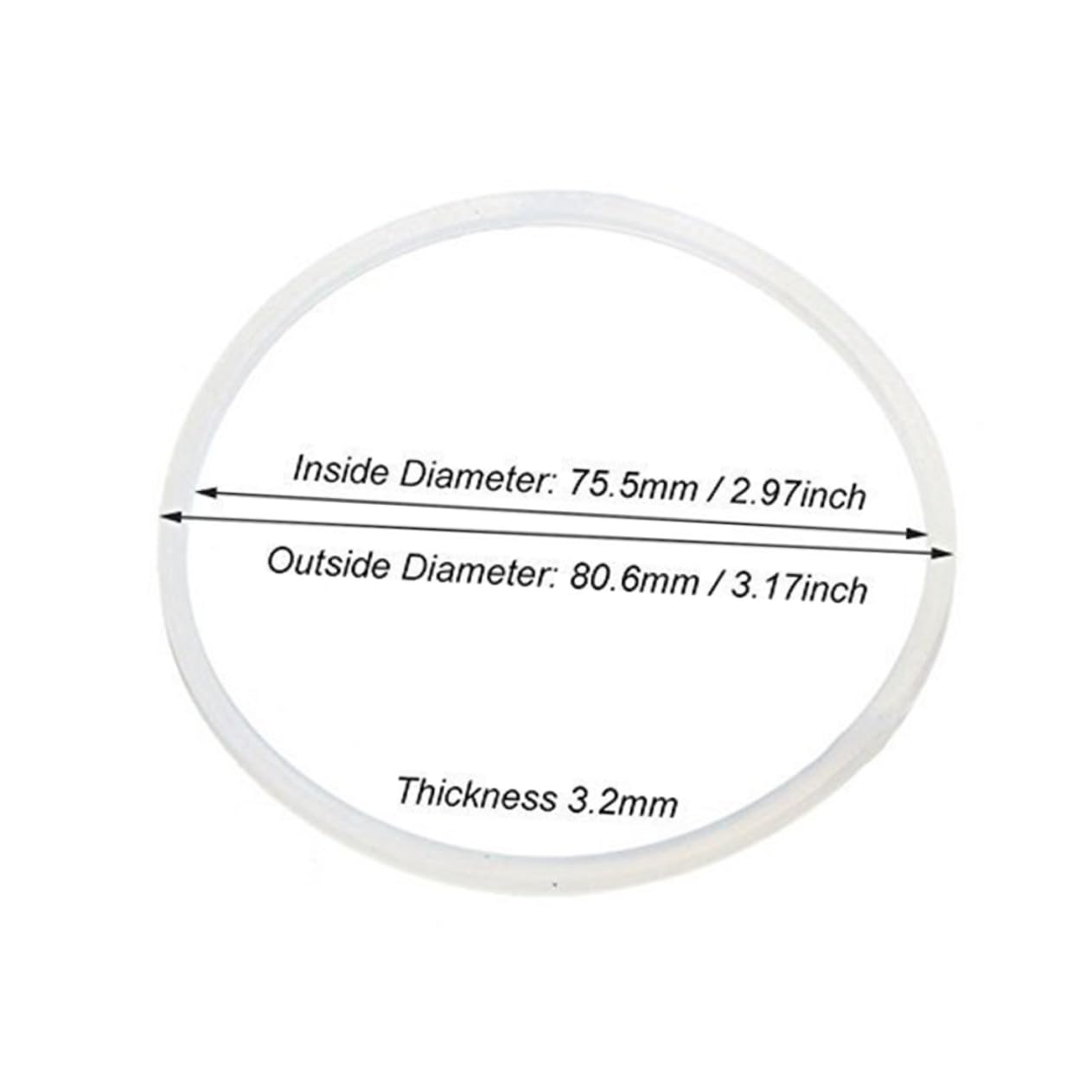 Cabilock 10PCS Leakproof Silicone Sealing Rings for Juicer and Blender White Kitchen Rings Prevents Leakage and Secure Sealing for Daily Use