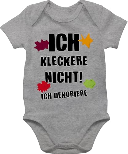 Baby Body Junge Mädchen - Sprüche - Ich kleckere nicht! - 3/6 Monate -...