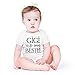 AW Fashions Gigi Is My Bestie Baby Bodysuit Funny Adorable Romper Clothing for Boys, Girls, and Unisex (6 Months, White)