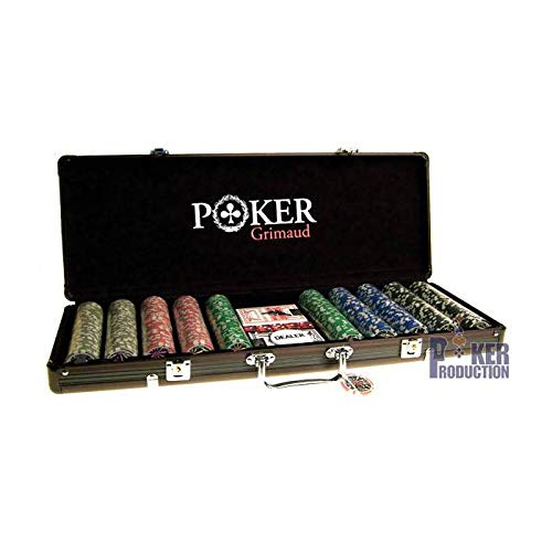 Mallette noire Poker Grimaud : 500 jetons