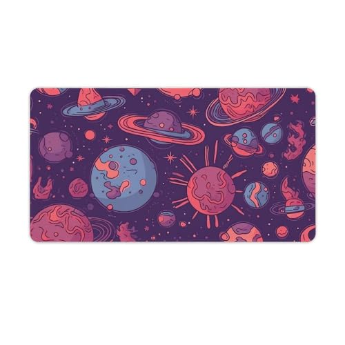 Tapis de souris de jeu planète XXL grand format pour bureau et cybercafé