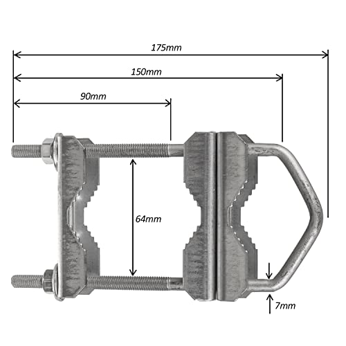 Maclean MCTV-921 Morsetto per palo Supporto per