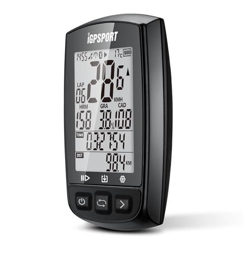 iGPSPORT Ordenador de Bicicleta GPS Ant+ función iGS50E velocímetro inalámbrico Pantalla Grande Recargable Ciclismo odómetro Impermeable