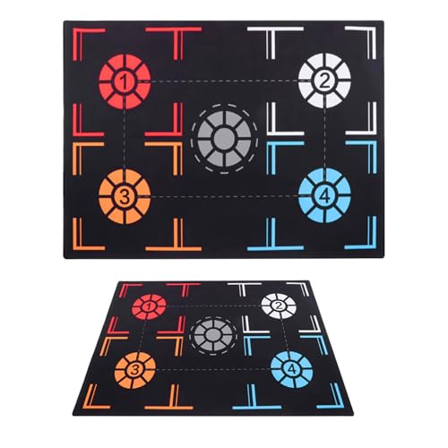 Basketball Training Mat with Non-Slip Rubber Footwork Pad