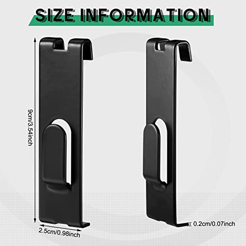 Oudain OUDAIN-HOOK-05648 25 Pcs Black Notch Hook For Wire Grid Wall Picture Hook Metal Display Hook Hanger Utility Notch Grid Wall Hangers Grid Wall Accessories For Photo Frame Painting Arts Center Grid Panel thumb #1