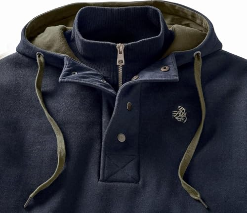 Image of Legendary Whitetails Mens Quarter Zip Hoodie Heavyweight Hooded Sweatshirt